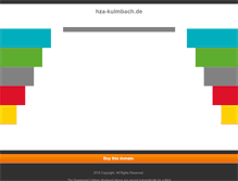 Tablet Screenshot of hza-kulmbach.de